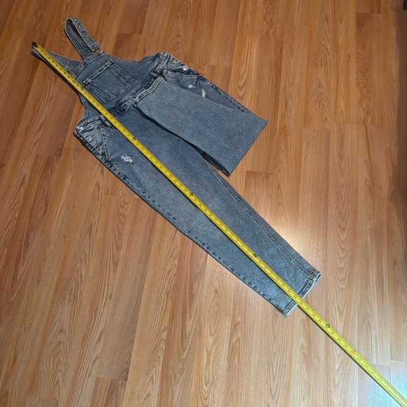 Ava & Viv Medium Wash Stretch Denim Bib Overalls Women's 16 - Picture 7 of 9